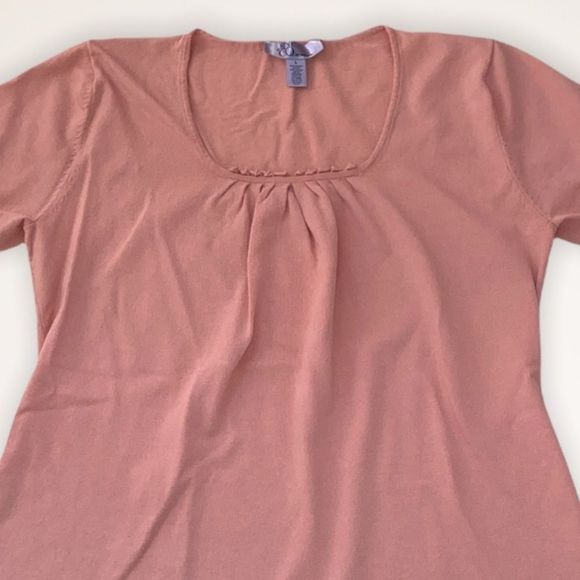 NINE & CO. by Nine West Short Sleeve Lightweight Sweater - Picture 2 of 9